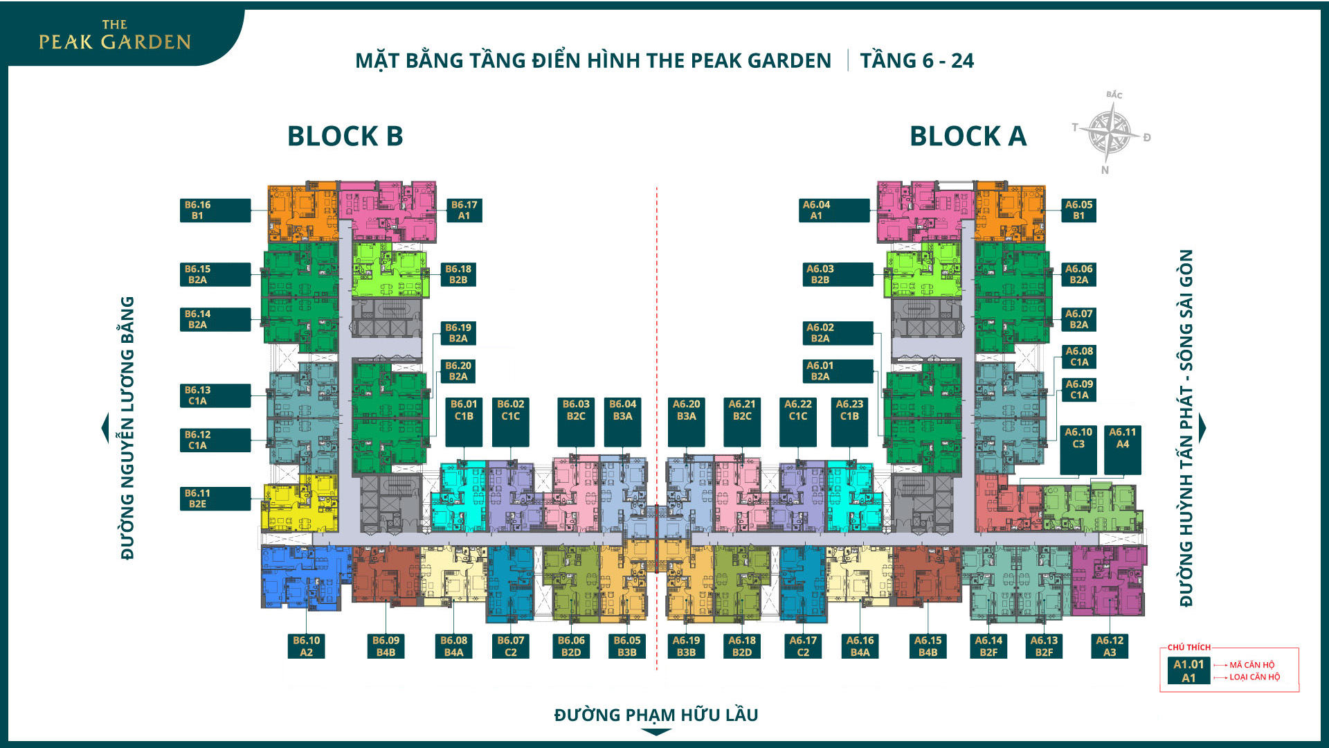 Tầng 6–24 — Căn hộ